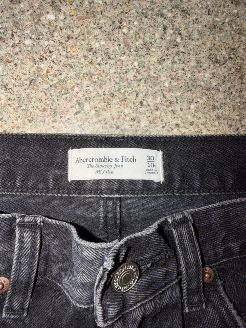 Abercrombie & Fitch Women's Black Straight-Leg Jeans - Picture 2 of 3